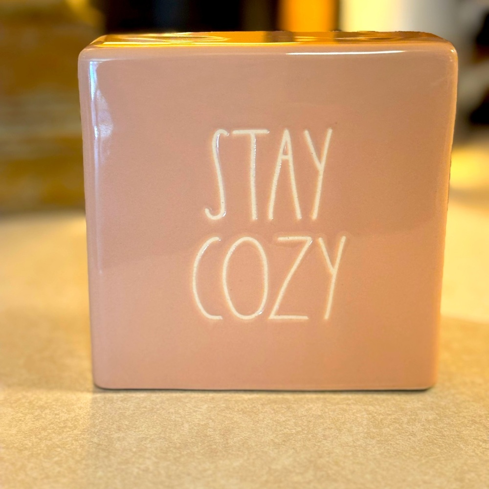 RAE DUNN Stay Cozy ceramic sign NWT